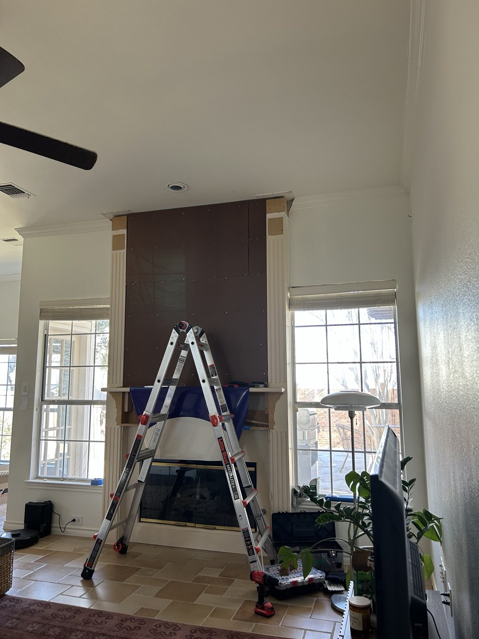 Substrate board installed