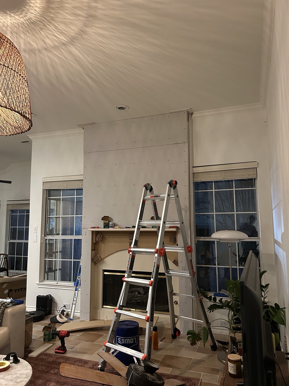 Smooth finish on wall